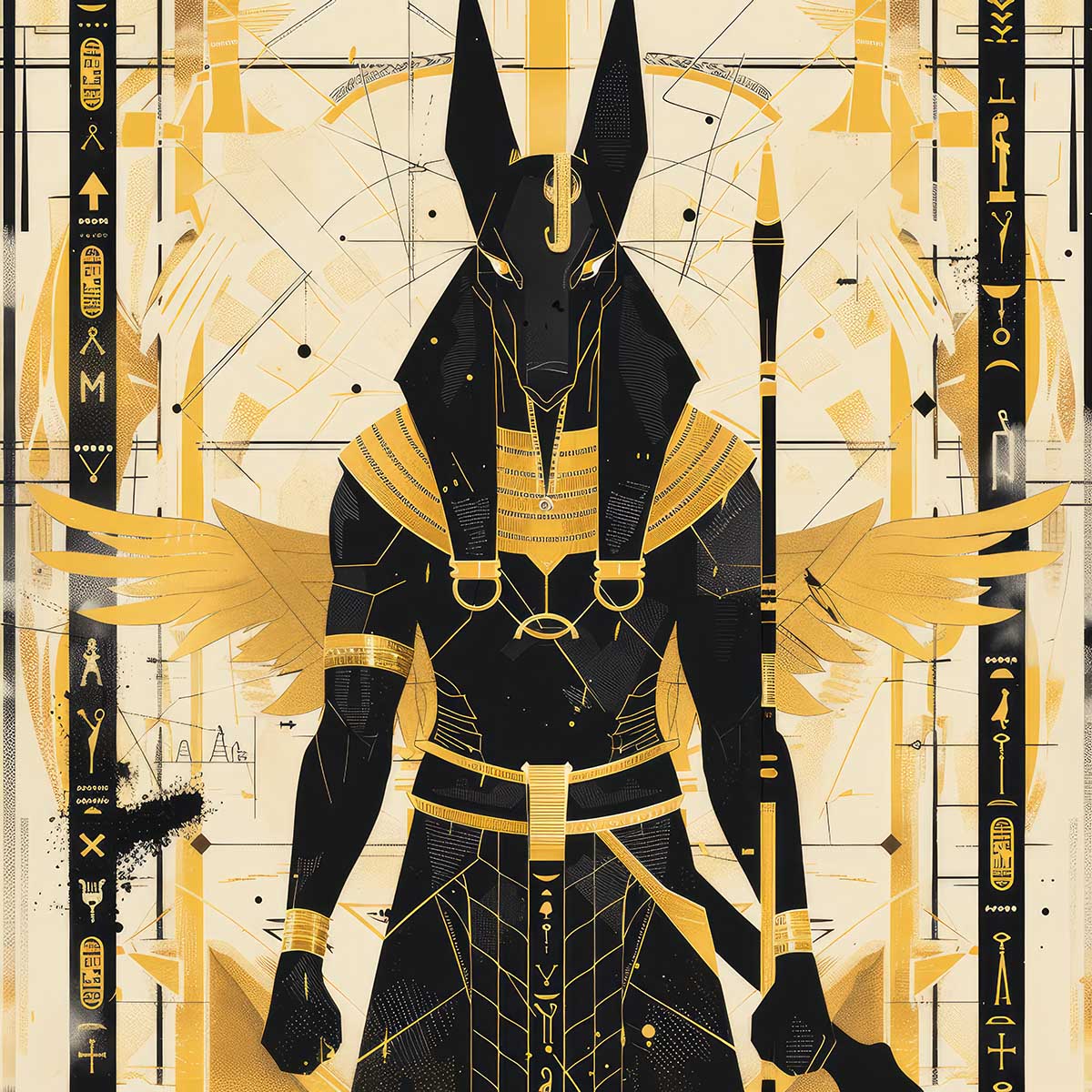 楽天市場】アヌビス アートポスター 古代エジプト シンボル 神話 装飾