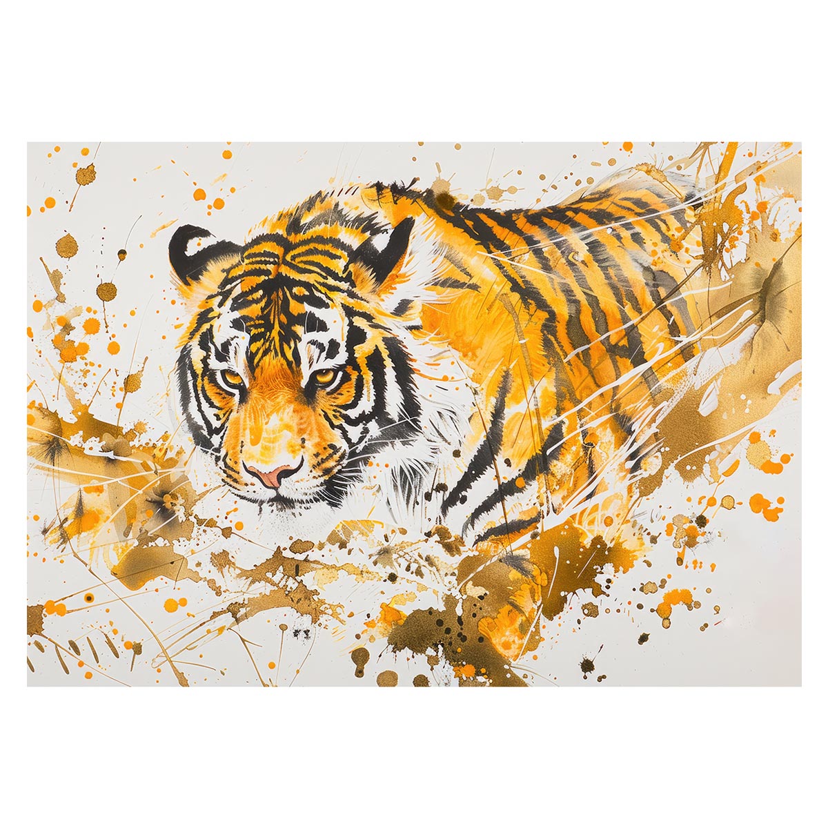 楽天市場】虎 トラ タイガー 猛虎 縁起物 ポスター 用紙とサイズが