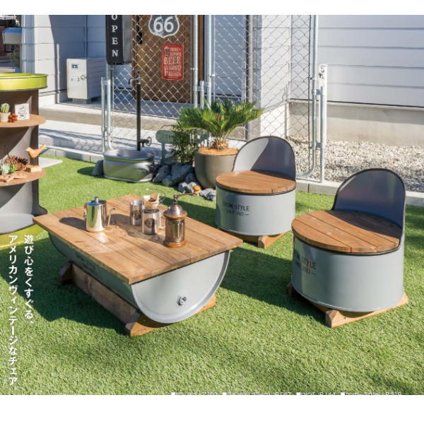 楽天市場】オンリーワンクラブ ドラム缶チェア 100 NJ3-DC-100 : イーヅカ