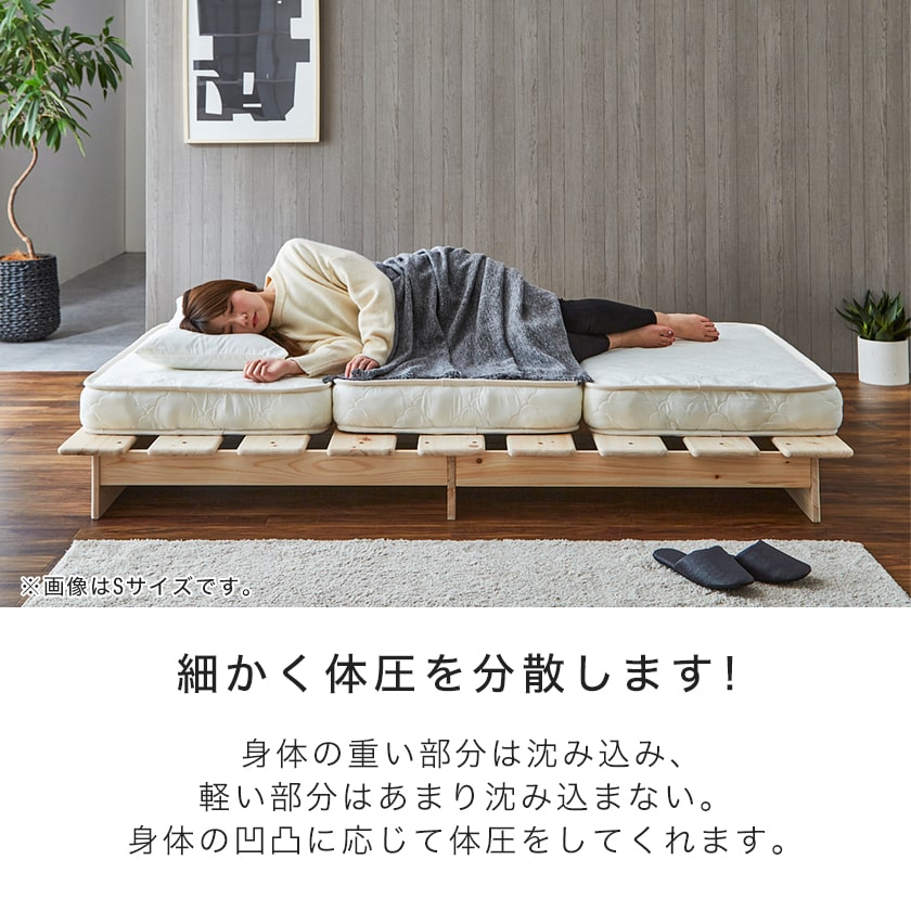 楽天市場】三つ折りポケットコイルマットレス 厚さ11cm セミシングル