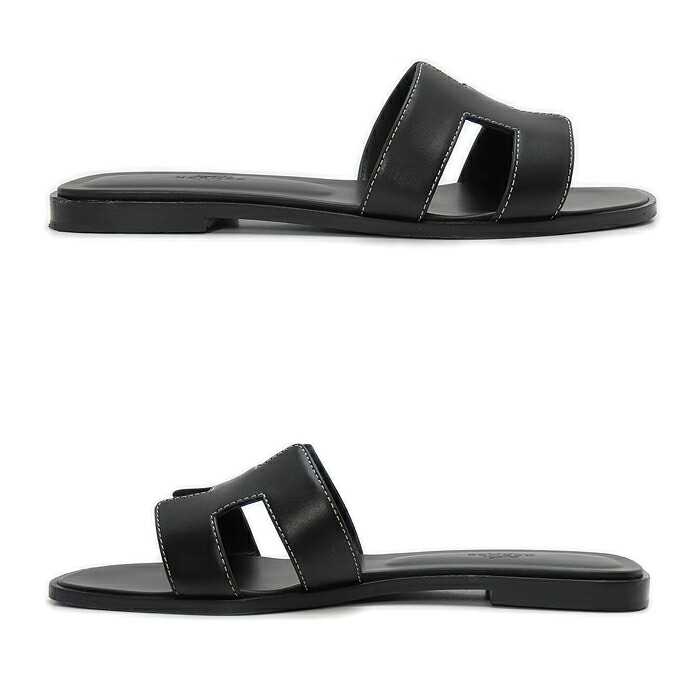 楽天市場】エルメス サンダル オラン ブラック 黒 38 約24.5cm