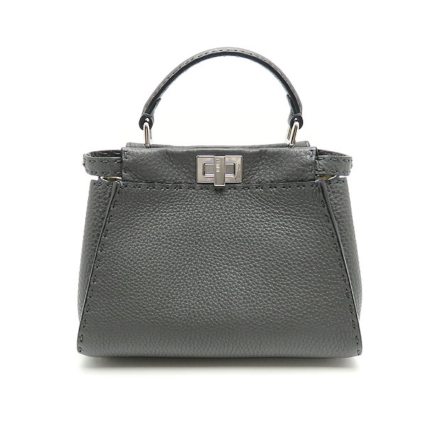 楽天市場】フェンディ ミニ ピーカブー セレリア ダーク グレー 2WAY