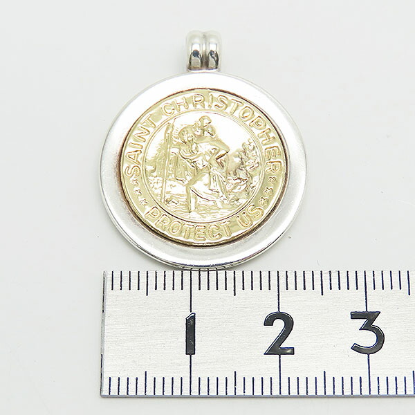 楽天市場】ティファニー K18 SV925 ペンダント トップ メダル