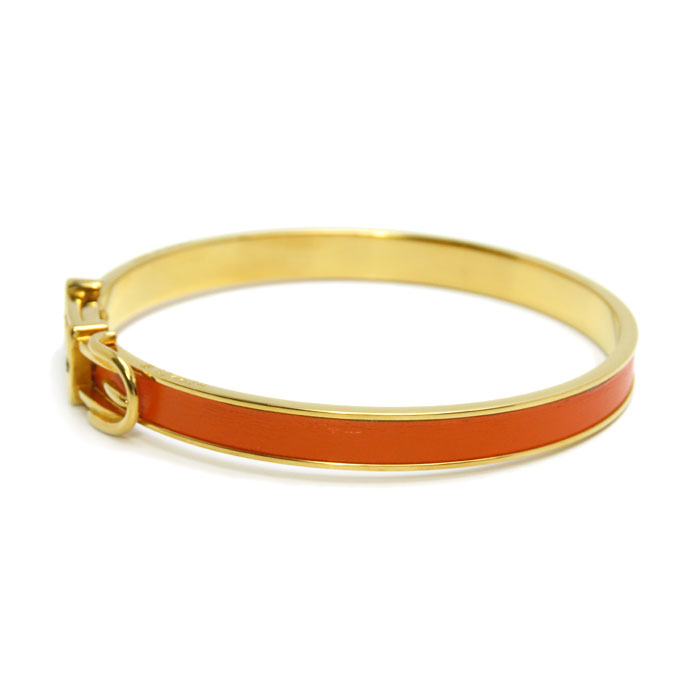 HERMES ゴールド ロック付きバングル 箱付き HERMES ゴールド ロック