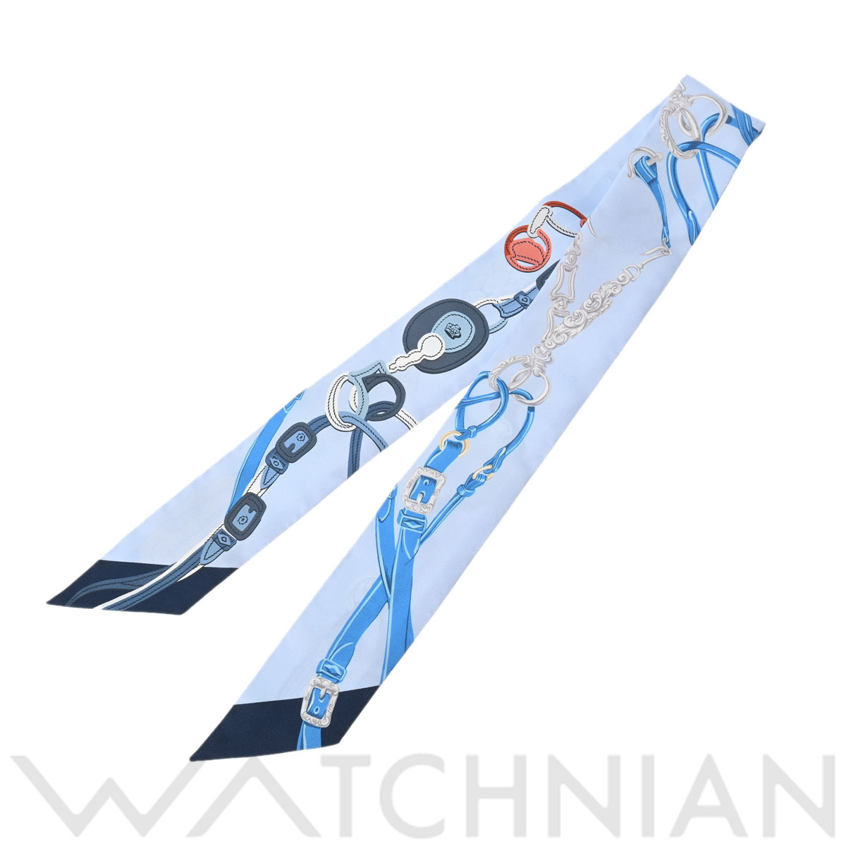 楽天市場】エルメス HERMES ツイリー BRIDES DE GALA APPLIQU ブルー