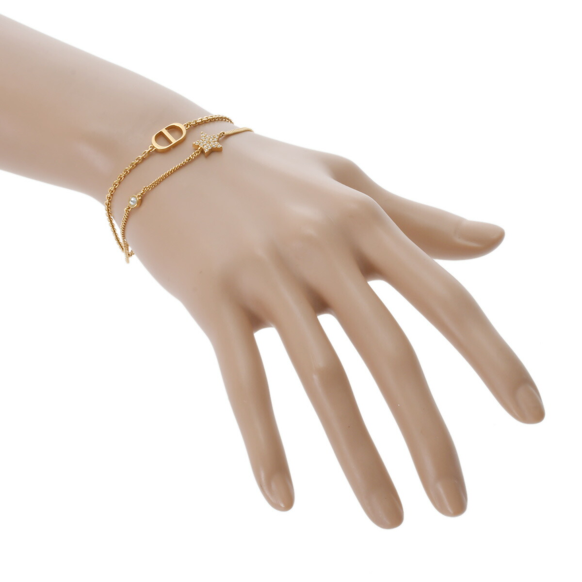 楽天市場】ディオール Dior PETIT CD ダブルブレスレット ゴールド