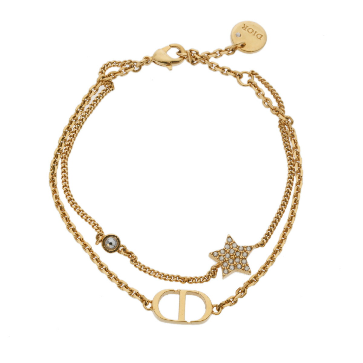 楽天市場】ディオール Dior PETIT CD ダブルブレスレット ゴールド