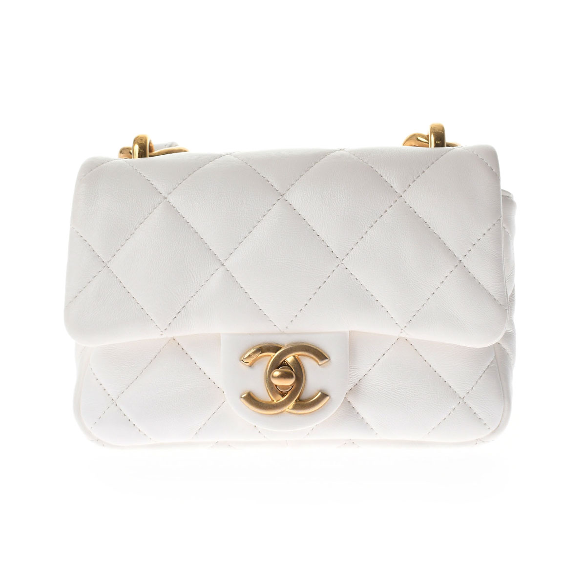 楽天市場】シャネル CHANEL マトラッセ スモールフラップバッグ 白