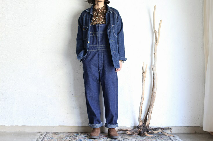 楽天市場】【orslow】 DENIM 30'S OVER ALL One Wash 9oz(オンス