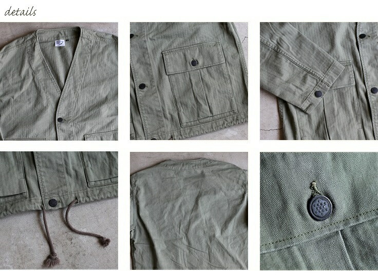 楽天市場】【50%OFFセールSALE】【orslow】 USMC V-NECK HERRINGBONE