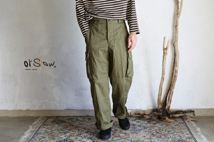 楽天市場】【orslow】 M-47 M47 FRENCH ARMY CARGO PANTS ARMY GREEN