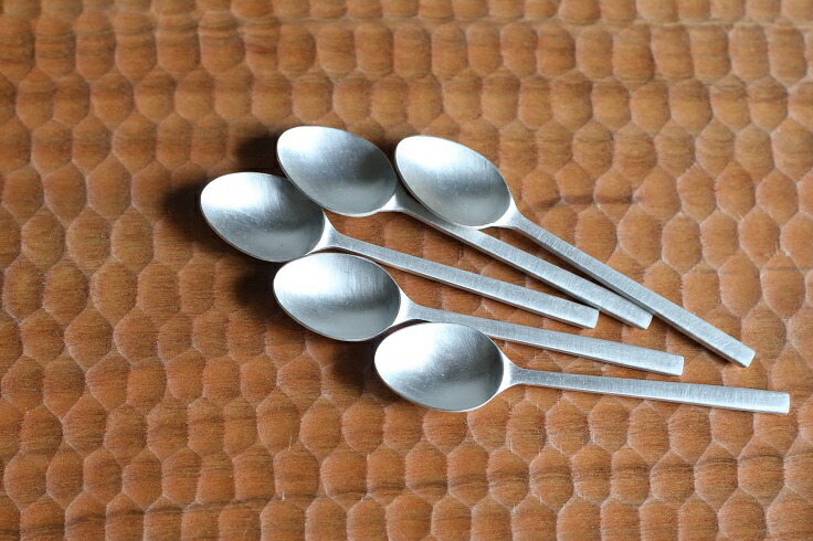 楽天市場】東屋（あづまや） 姫スプーン 5本セット 真鍮銀めっき