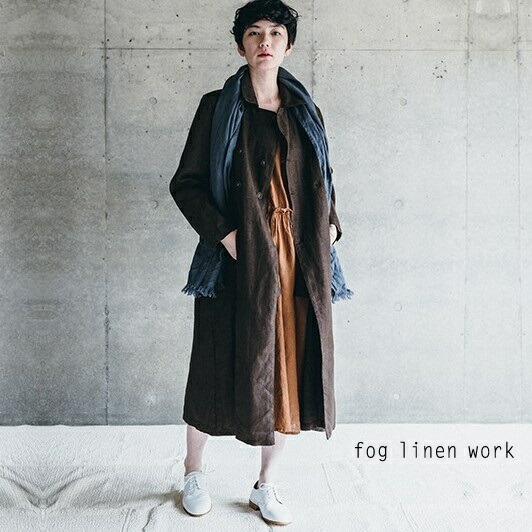 楽天市場】fog linen work(フォグリネンワーク)フェイ コート セピア