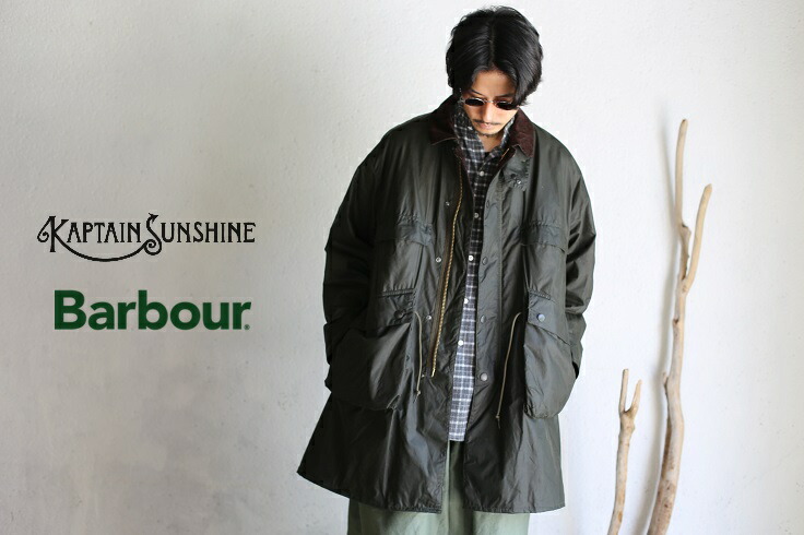 楽天市場】【Kaptain Sunshine × Barbour】 Stand Collar Traveller