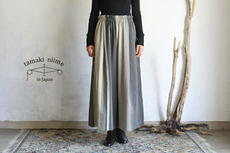 楽天市場】tamaki niime(タマキ ニイメ) 玉木新雌 only one wide pants