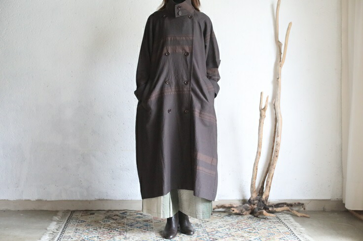 楽天市場】tamaki niime(タマキ ニイメ) 玉木新雌 cotton coat brown