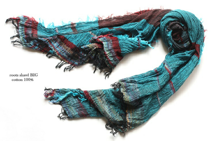 楽天市場】tamaki niime 玉木新雌 roots shawl cotton big 104/ ルーツ