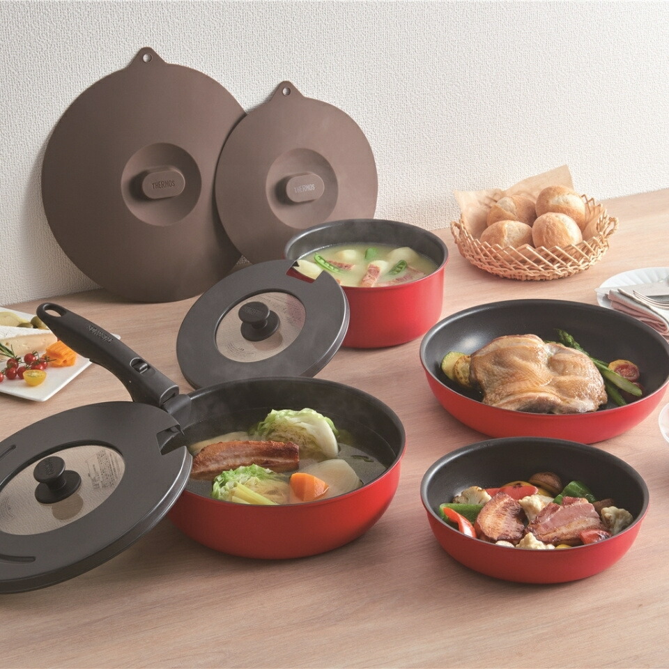 楽天市場】サーモス ガス火専用 フライパン セット 9点 深型 KSC-9A