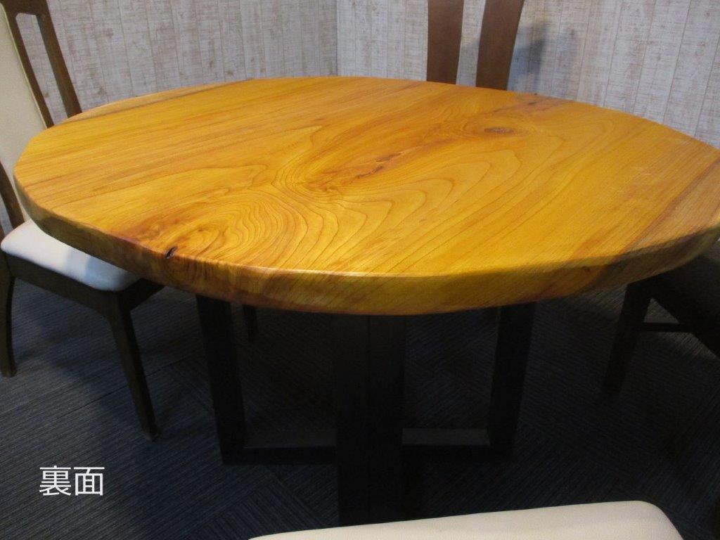 楽天市場】# 1100□ 欅 ケヤキ 丸テーブル 輪切り 一枚板 ダイニング