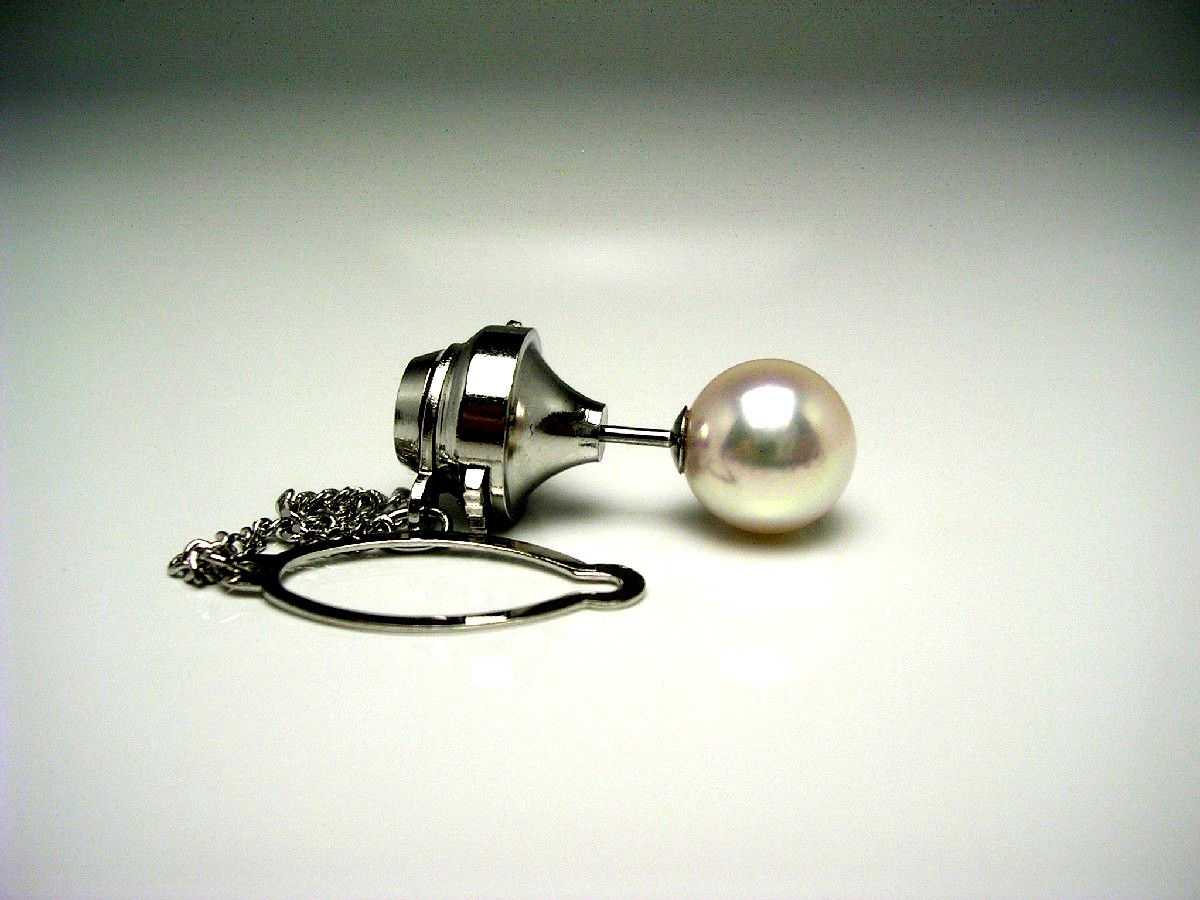 楽天市場】真珠 ネクタイピン パール アコヤ真珠 8.87mm ホワイト