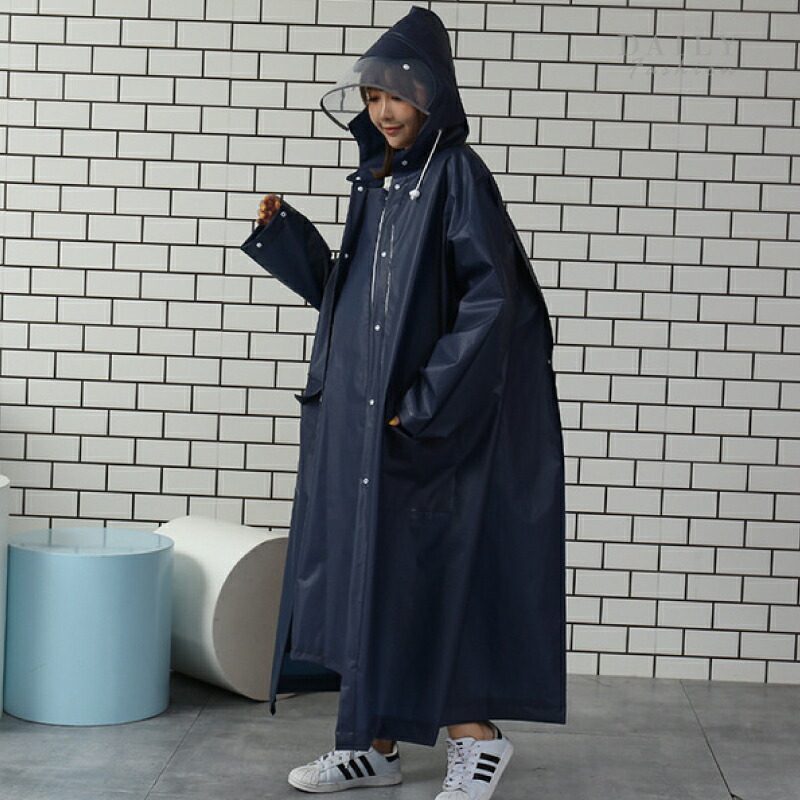 楽天市場】レインコート リュック対応 ネイビー ブルー ホワイト