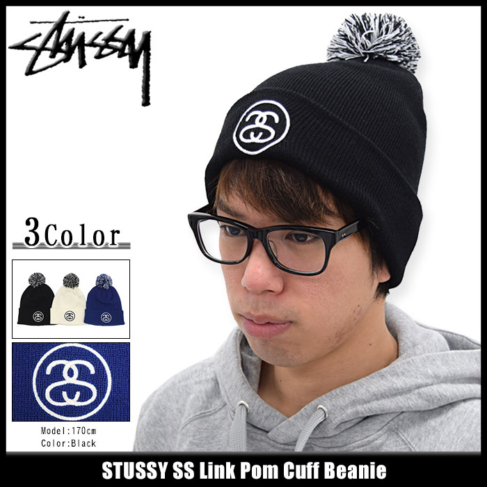 楽天市場】ステューシー STUSSY ニット帽 SS Link Pom Cuff(stussy