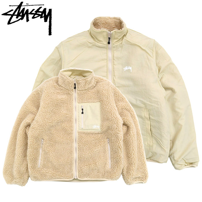 楽天市場】stussy フリースジャケット リバーシブルの通販