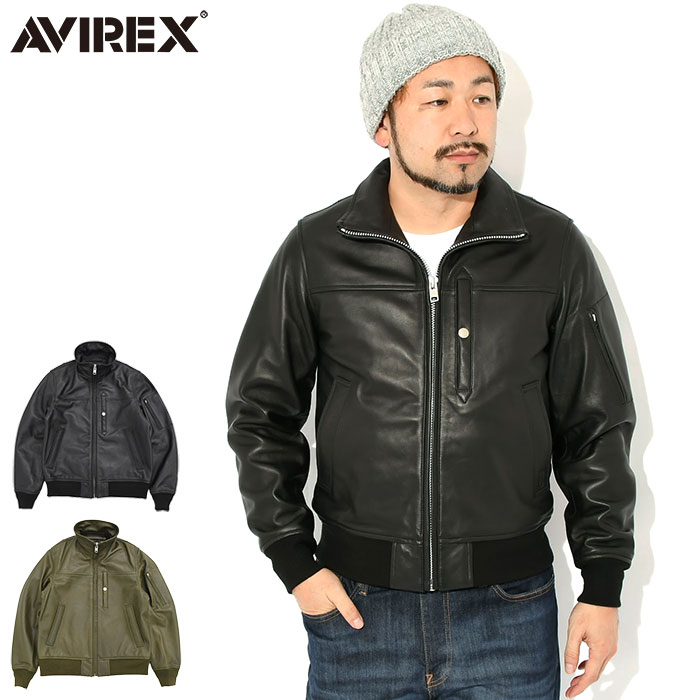 楽天市場】avirex アビレックス ma-1 レザーの通販