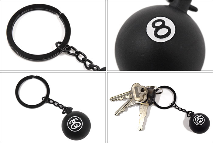 楽天市場】ステューシー STUSSY キーホルダー Metal 8 Ball(stussy