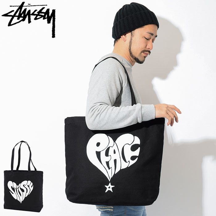 楽天市場】ステューシー STUSSY トートバッグ Peace(stussy tote bag