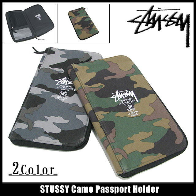 楽天市場】ステューシー STUSSY Camo Passport ホルダー(stussy holder