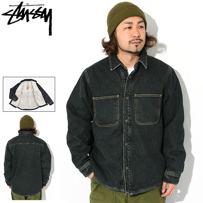 楽天市場】ステューシー STUSSY ジャケット メンズ Sherpa Lined Denim