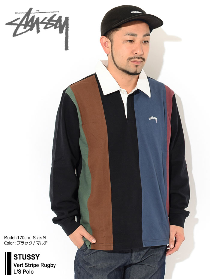 楽天市場】ステューシー STUSSY ポロシャツ 長袖 メンズ Vert Stripe