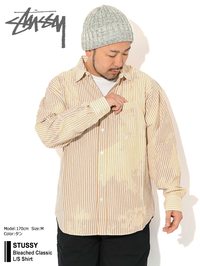 楽天市場】ステューシー STUSSY シャツ 長袖 メンズ Bleached Classic