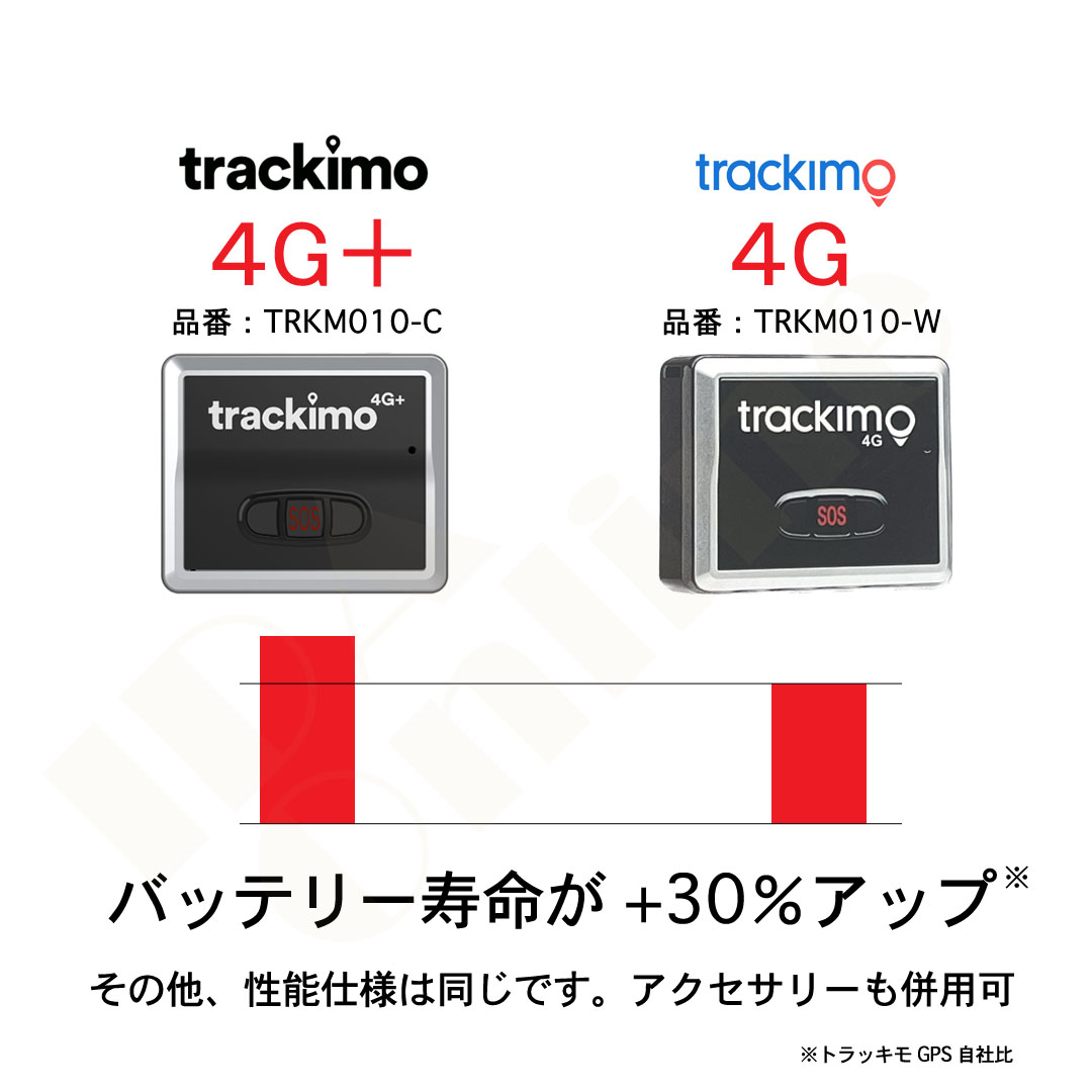 楽天市場】トラッキモ GPS TRKM010C 4G+ 1年通信費用込みUniversal 4G+