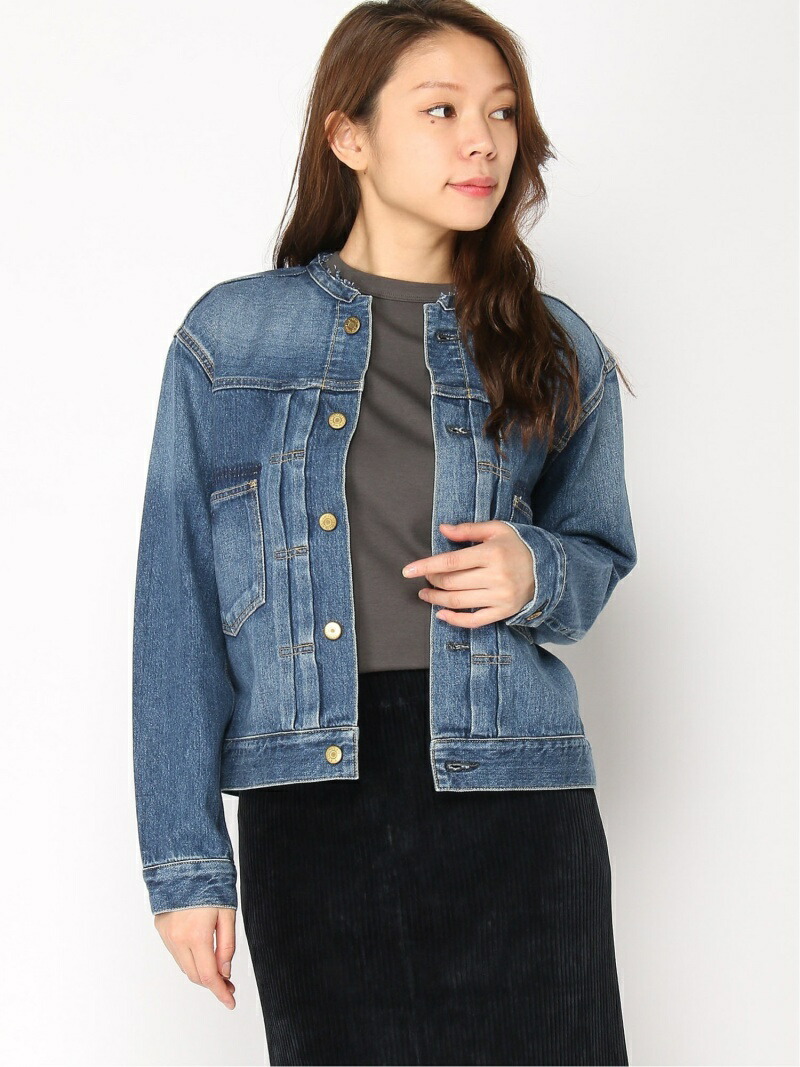 楽天市場】L'ATELIER DENIME D'IENA/リメイクタックデニムブルゾン L
