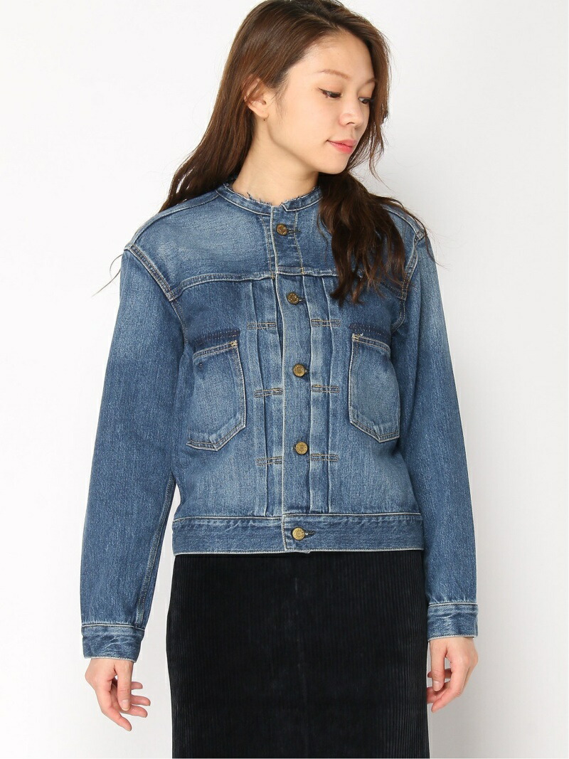 楽天市場】L'ATELIER DENIME D'IENA/リメイクタックデニムブルゾン L