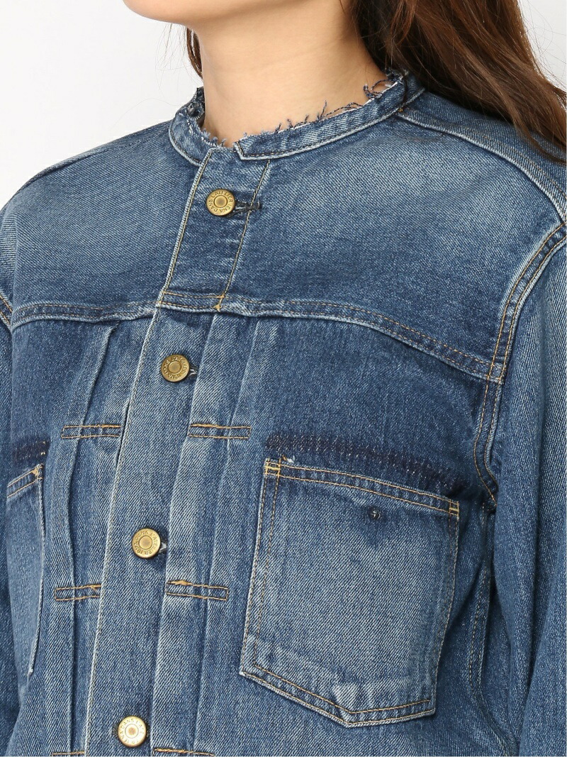 楽天市場】L'ATELIER DENIME D'IENA/リメイクタックデニムブルゾン L