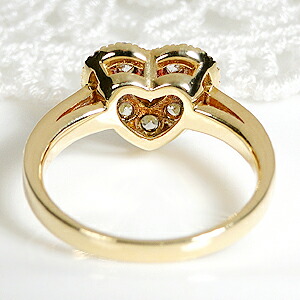 楽天市場】Pt900/K18YG/PG ハートシェイプ ダイヤモンドリング【1.0ct