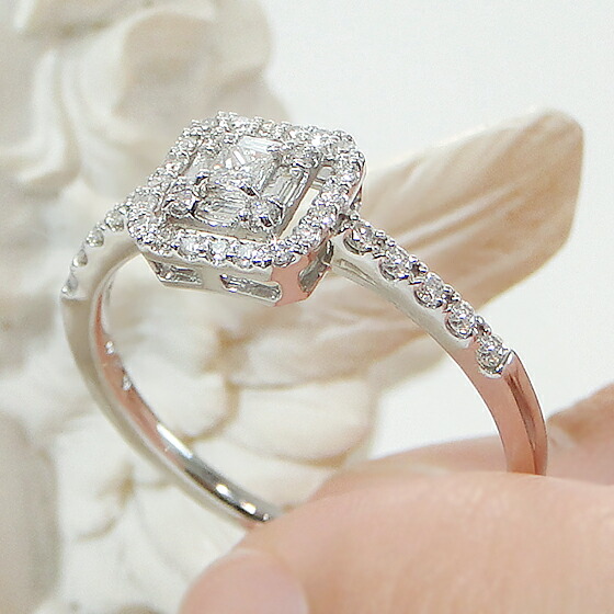 楽天市場】Pt900/K18YG/PG プリンセス バケット＆スクエア