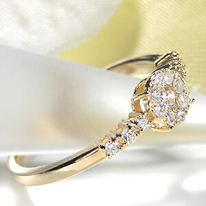 楽天市場】Pt900/K18YG/K18PG 0.30ct サークル取り巻き ダイヤモンド