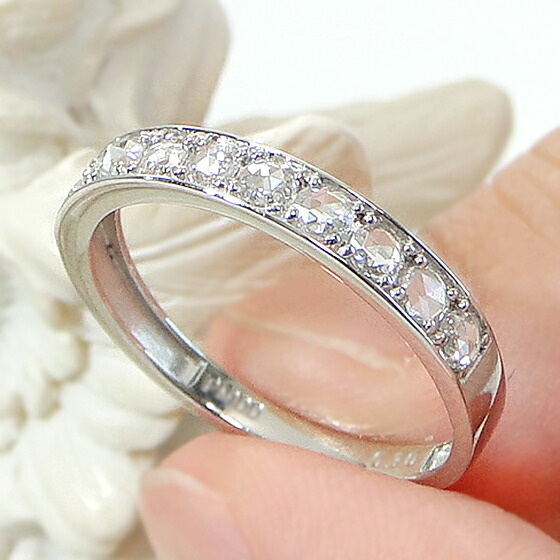 楽天市場】Pt900/K18YG/PG【0.30ct】ローズカット ダイヤモンド