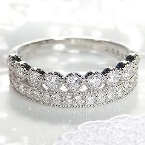 楽天市場】pt900【0.50ctUP】【Gカラー・SIクラス・Goodカット】2連