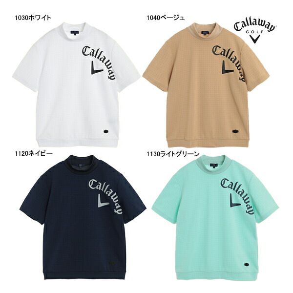 楽天市場】モックネック ゴルフ 半袖（ブランドキャロウェイ）（メンズ