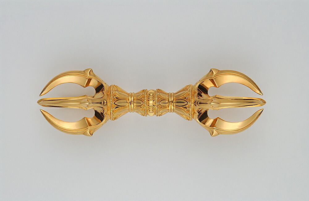 楽天市場】光則作 純銀製五寸五鈷杵(24金鍍金版） : 日本黎明社 楽天