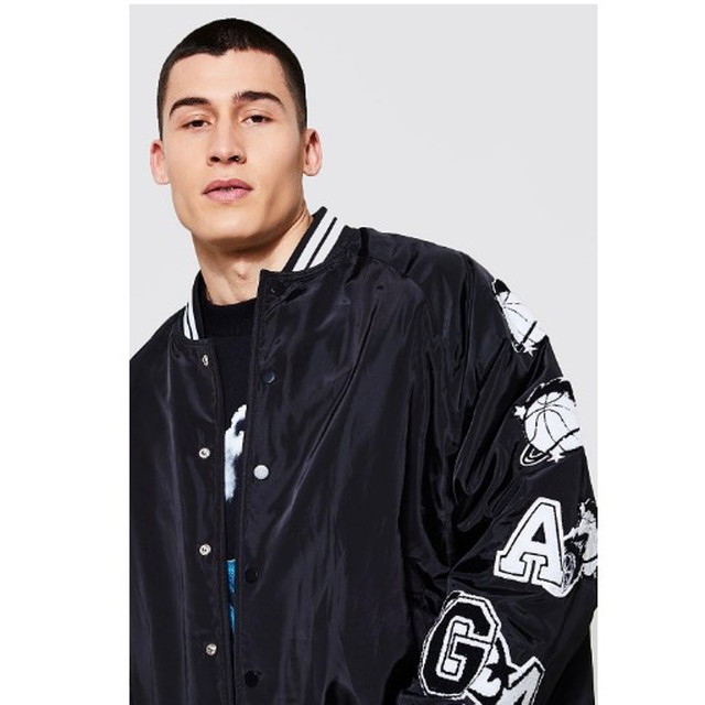 楽天市場】送料無料 メンズ ナイロン ジャケット ワッペン アウター