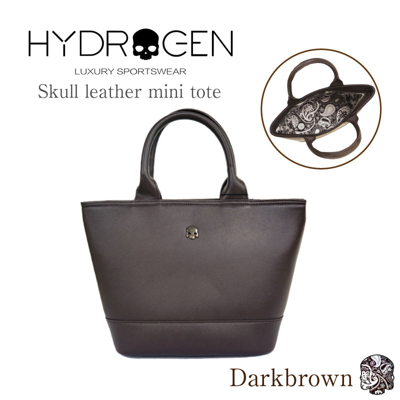 楽天市場】HYDROGEN ハイドロゲン スカル レザー ミニトート バッグ