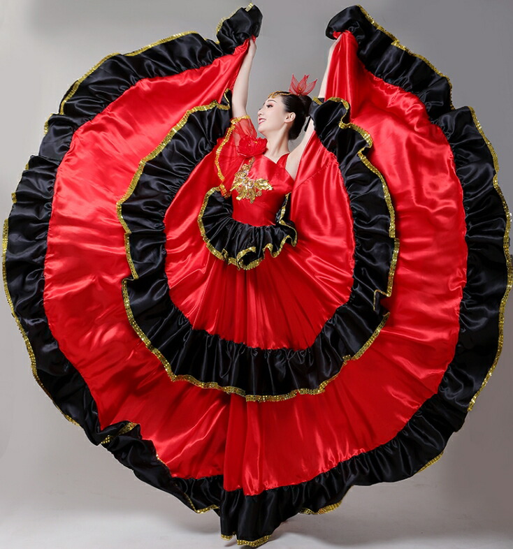 楽天市場】フラメンコ ドレス ダンス ワンピース ノースリーブ ロング