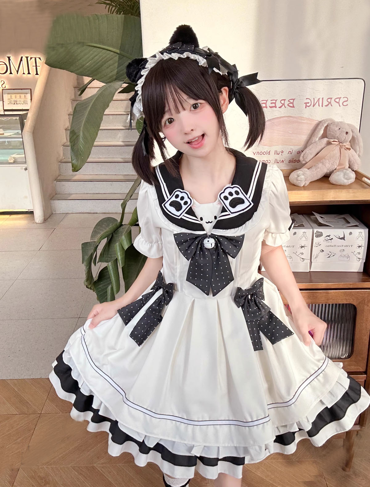 楽天市場】セーラー ワンピース ロリータ ワンピース マリン風 半袖