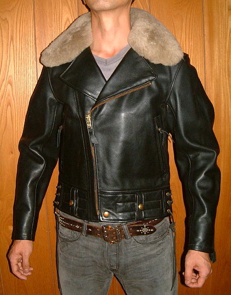 ほぼ未使用】 AULA 本革 切替 ライダース ジャケット 【公式通販】